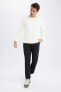 Фото #2 товара Regular Fit Bisiklet Yaka Basic Pamuklu Sweatshirt