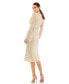 Фото #3 товара Women's Ieena Long Sleeve Sequined Midi Dress