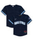 Фото #2 товара Футболка для малышей Nike Чикаго Кубс Унисекс Темно-синяя Replica Team Jersey MLB City Connect