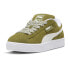 Фото #2 товара Puma Suede Xl Soft Lace Up Womens Green Sneakers Casual Shoes 39638101