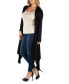 Фото #2 товара Long Sleeve Knee Length Open Plus Size Cardigan