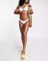 Фото #1 товара Rhythm Wave Break cheeky high leg bikini bottom in white