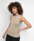 Фото #2 товара Women's Sleeveless Mixed-Media Top