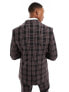 Фото #5 товара ASOS DESIGN superskinny suit jacket in dark green tartan check