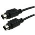 Фото #1 товара ICIDU S-Video Cable - 5m - 2 m - S-Video (4-pin) - S-Video (4-pin) - Black - Male/Male - 93 mm