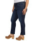 Фото #3 товара Plus Size Cassie Mid Rise Slim Straight Leg Jeans