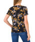 ფოტო #2 პროდუქტის Women's Short-Sleeve Crewneck Ruffle-Cuff Knit Top