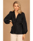 ფოტო #1 პროდუქტის Women's Karina V Neck Satin Top