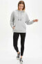 Фото #2 товара Relax Fit Kanguru Cepli Uzun Kollu Sweatshirt