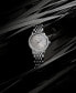 ფოტო #4 პროდუქტის Women's Swiss Classic Slimline (5/8 ct. t.w.) Stainless Steel Bracelet Watch 30mm