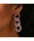 Women's Pink Chain-link Drop Earrings