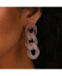 ფოტო #3 პროდუქტის Women's Pink Chain-link Drop Earrings