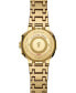 ფოტო #3 პროდუქტის Men's Heist Platinum Series 18k Gold-plated Stainless Steel Watch, 47.5mm