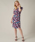 ფოტო #4 პროდუქტის Women's Elbow-Sleeve Pleat-Front Sheath Dress