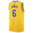 [CW3669-738] Mens Nike LOS ANGELES LAKERS LEBRON JAMES GOLD #6 ICON SWINGMAN JER