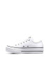 Фото #1 товара Converse Chuck Taylor All Star leather Lift Ox trainers in white