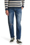 Фото #1 товара Джинсы мужские Lucky Brand 221 Original Straight Leg Distressed Blue Jeans размер 32/32