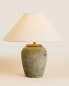 Table lamp with ceramic base