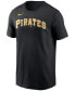 Pittsburgh Pirates Men's Swoosh Wordmark T-Shirt M - фото #1