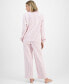 ფოტო #2 პროდუქტის Women's Long-Sleeve Cotton Flannel Pajama Set, Created for Macy's