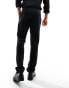 Devils Advocate black velvet skinny suit trouser