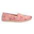 TOMS Alpargata Slip On Womens Pink Flats Casual 10017959T