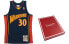 Фото #1 товара Mitchell & Ness NBA 复古运动球衣 SW球迷版 09-10赛季 金州勇士队 斯蒂芬库里 30号 男女同款 礼盒装 海军蓝 / Баскетбольная жилетка Mitchell & Ness NBA SW 09-10 30