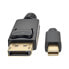 Фото #3 товара Tripp P583-006-BK Mini DisplayPort to DisplayPort Adapter Cable - 4K 60 Hz (M/M) - DP Latching Connector - Black - 6 ft. (1.8 m) - 1.8 m - DisplayPort - Mini DisplayPort - Male - Male - 4096 x 2160 pixels