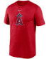 Фото #2 товара Men's Los Angeles Angels Large Logo Legend Performance T-Shirt