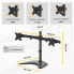 Fellowes 8043701 - Freestanding - 8 kg - 68.6 cm (27") - 100 x 100 mm - Height adjustment - Black