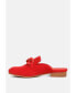 ფოტო #2 პროდუქტის KRIZIA Womens Chunky Chain Suede Slip On Mules