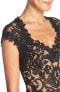 Фото #3 товара Tadashi Shoji Womens Lace Sweetheart Neck Sheath Dress Black Nude Size 6