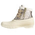Фото #3 товара Sperry Saltwater Alpine Metallic Duck Womens Gold, Off White Casual Boots STS86
