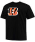 Men's Big and Tall Joe Burrow Black Cincinnati Bengals Player Name Number T-shirt