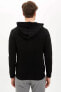 Кардиган Defacto Black Hoody Zipper R1432AZ20AU