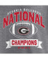 ფოტო #4 პროდუქტის Women's Gray Distressed Georgia Bulldogs College Football Playoff 2021 National Champions Reverse Vintage-Like V-Neck T-Shirt