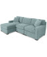 Фото #10 товара Radley 3-Piece Fabric Chaise Sectional Sofa, Created for Macy's