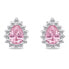 Фото #3 товара Charming silver jewelry set with zircons SET226WP (earrings, pendant)
