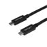 Фото #1 товара StarTech.com 6 ft (1.8 m) USB C to USB C Cable - 5A - 100W PD 3.0 - Certified Works With Chromebook - USB-IF Certified - M/M - USB 3.0 5Gbps - USB C Charging Cable - USB Type C Cable - 1.8 m - USB C - USB C - USB 3.2 Gen 1 (3.1 Gen 1) - 5000 Mbit/s - Black