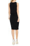 Фото #3 товара Vince Camuto 154892 Women's Ruched Keyhole Dress Sleeveless Black Sz. Medium