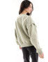 Bershka oversized sweatshirt in light green grau, XS - EU 34 - фото #3