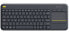 Фото #1 товара Logitech Wireless Touch Keyboard K400 Plus - Wireless - RF Wireless - QWERTZ - Black