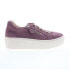 Gabor 93-200-10 Womens Purple Suede Lace Up Lifestyle Sneakers Shoes