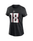 Women's Kirk Cousins Black Atlanta Falcons Player Name Number T-Shirt