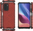 Hurtel Honeycomb etui pancerny pokrowiec z żelową ramką Xiaomi Redmi K40 Pro+ / K40 Pro / K40 / Poco F3 czerwony