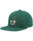 Фото #4 товара Men's Hunter Green Milwaukee Bucks Core Side Snapback Hat