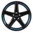 Фото #2 товара Колесный диск литой Oxigin 18 Concave black foil smurf blue 9x20 ET38 - LK5/114.3 ML72.6