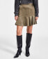 ფოტო #1 პროდუქტის Women's Satin Mini Skirt, Created for Macy's