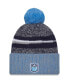 ფოტო #2 პროდუქტის Men's Navy, Light Blue Tennessee Titans 2023 Sideline Sport Cuffed Pom Knit Hat