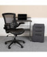 Work From Home Kit-Computer Desk, Mesh/Leathersoft Office Chair, File Cabinet